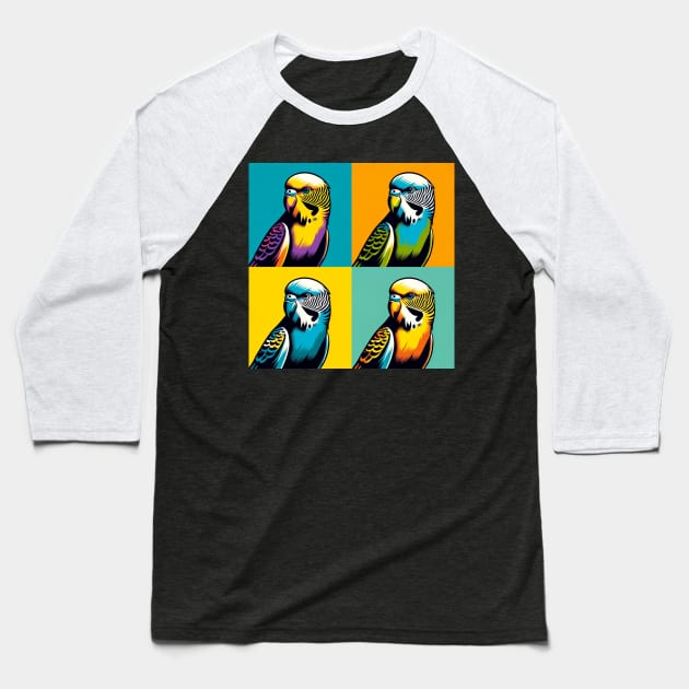 Pop Jandaya Parakeet Art - Cool Birds Baseball T-Shirt by PawPopArt